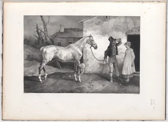 Stary koń przed drzwiami gospody (An Old Horse at the Door of an Inn)