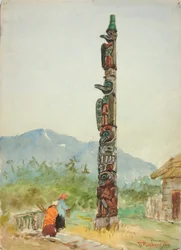 Totem Kruka, ca. 1880-1914.