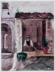 Tytoń, Algier, ok. 1840 (akwarela na papierze)