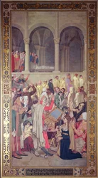 Cud św. Genevieve, 1883 (mural)