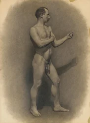 Studium postaci męskiej, 1875