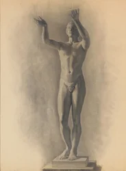 Studium postaci męskiej, 1875