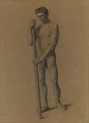 Studium postaci męskiej, 1875