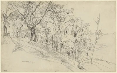 Las w Boisrémond (recto); Chata w lesie (verso)