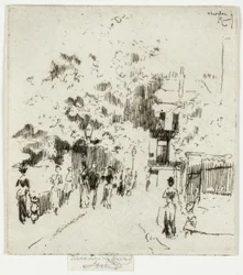 Dzień wolny od pracy, róg Beaufort Street, Chelsea