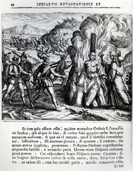 Spalenie Hatueya przez Hiszpanów w Yarze na Kubie, 2 lutego 1512, 1664