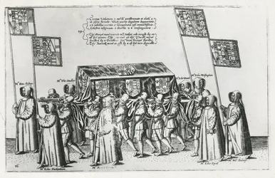 Kondukt pogrzebowy sir Philipa Sidneya w drodze do katedry św. Pawła, 1587