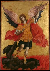 Ikona Archanioła Michała (tempera jajeczna na panelu)