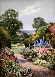 Blisko Henley, Oxfordshire (akwarela na papierze)