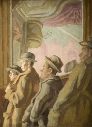 Widownia w sali muzycznej, 1945 r.