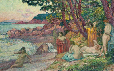Kąpiący się w Cap Benat, 1909