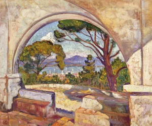 Saint Tropez, Widok kaplicy św, ok. 1920