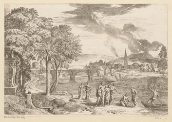 Mojżesz zostaje znaleziony Suite de Paysages (tytuł serii)