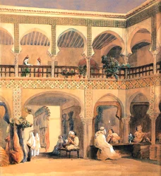 Bazar w Orleanie, lata czterdzieste XIX wieku.