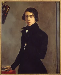 Portret artysty Autoportret. Obraz Theodore Chasseriau (1819-1856) 1835 Nd. 0,99x0,82 m - Autoportret artysty. Obraz Theodore Chasseriau (1819-1856)