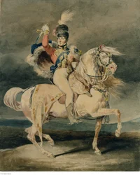 Géricault - Jerzy IV jako książę Walii (według Harlowa), prawdopodobnie 1820-1821