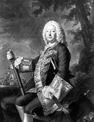 Admirał John Byng, rytowany przez Richarda Houstona, ok. 1760 r. (mezzotinta)