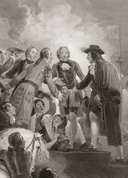 William, książę Orański (późniejszy król Wilhelm III) ląduje w Brixham. (wydrukować)