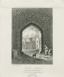 Dudley Castle - The Keep: grawerowanie i [?XIX wiek] (druk)