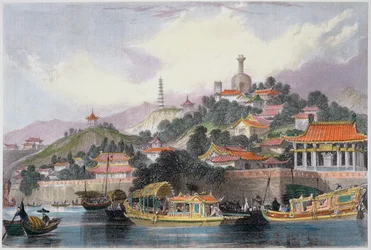 „Ogród Pałacu Cesarskiego, Pekin”, Chiny, 1843