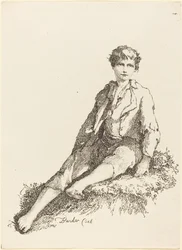 Młody chłopiec siedzący, 1803.