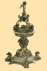 Srebrna ozdoba stołu, 1680-1699, 1881.