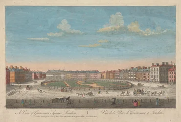 Widok na Grosvenor Square w Londynie