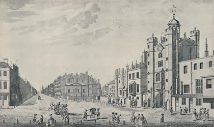 Przed Pałacem St. James, Pall Mall, 1740-1760, 1920