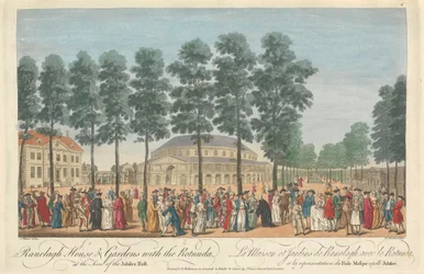Ranelagh House & Gardens z Rotundą w czasie balu jubileuszowego