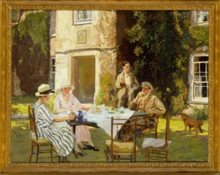 Thomas C.Dugdale, Przyjęcie herbaciane / Malarstwo