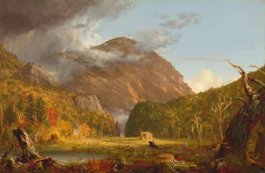 Widok na przełęcz zwaną Wycięciem Gór Białych (Crawford Notch)