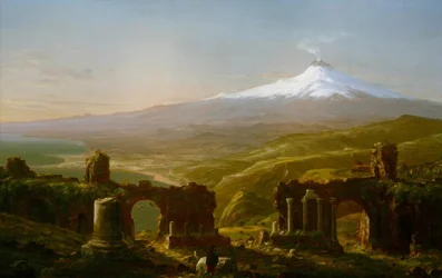Etna widziana z Taorminy