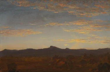 Studium do "Catskill Creek", ok. 1844-5 (olej na drewnie)