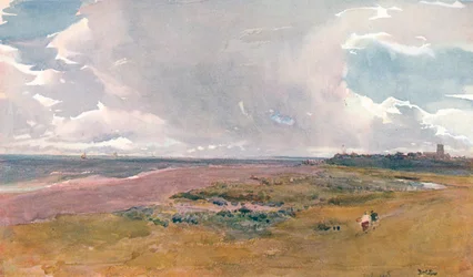 Southwold z plaży, 1860-1890, 1906.