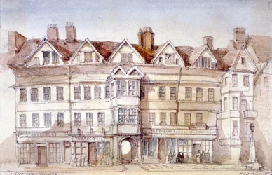 Staple Inn, Holborn, Londyn, 1854