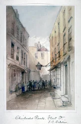 Zobacz w Chichester Rents, Fleet Street, City of London, c1850.
