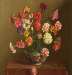 Goździki, ok. 1929 (olej na płótnie)