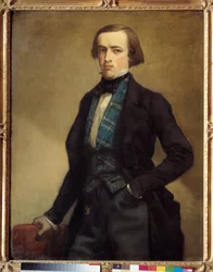 Portret Adolphe Moreau (1800-1859) ojciec Etienne Moreau-Nelaton (Moreau Nelaton) Obraz Thomas Couture (1815-1879) Nd. 1,16 x 0,89 m²
