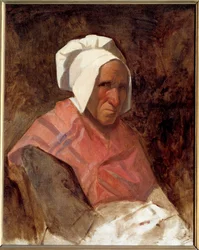 Portret Marie Simonet Obraz Thomas Couture (1815-1879) 1836 Nd. 0,65x0,53m²