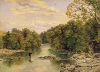 Rzeka Tees w Rokeby, Yorkshire, ok. 1860 (olej na płótnie)