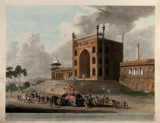 Wschodnia brama Muzułmańskiego Meczetu Jummah w Delhi
