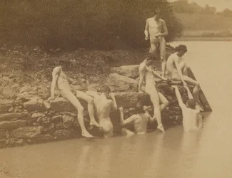 Thomas Eakins i męskie akty w miejscu „Pływania”