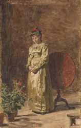 Młoda dziewczyna medytująca, 1877.