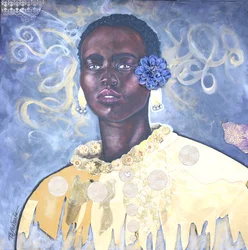 Golden Beauty, 2019 (technika mieszana na płótnie)