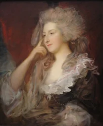Pani Maria Anne Fitzherbert autorstwa Thomasa Gainsborougha, 1784 r.