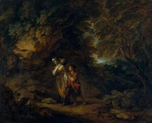 „Skalisty krajobraz z Hagar i Ismaelem”, ok. 1788 r.
