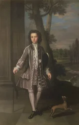 Pełnowymiarowy portret Williama Kinga, 10 lat, 1720