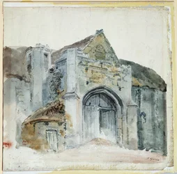 The Tithe Barn, Abbotsbury (akwarela na papierze)