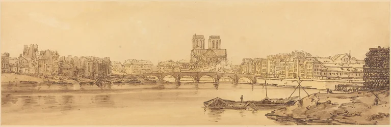 Widok na Pont de la Tournelle i Notre Dame Z Arsnela: pl.11