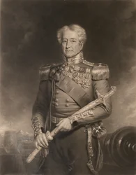 Generał dywizji Sir Robert H Sale, GCB, ok. 1845 r. (mezzotinta, kolorowana)
